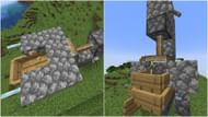 You need to push a glass pane and a block into the stack of boats (Image via Mojang Studios)